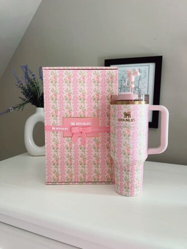 The Stanley X LoveShackFancy Holiday Quencher Blooming Heirloom photo review
